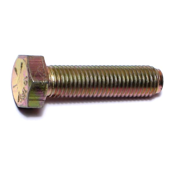 Midwest Fastener Grade 8, 5/16"-24 Hex Head Cap Screw, Zinc Yellow Steel, 1-1/4 in L, 10 PK 62963 - main